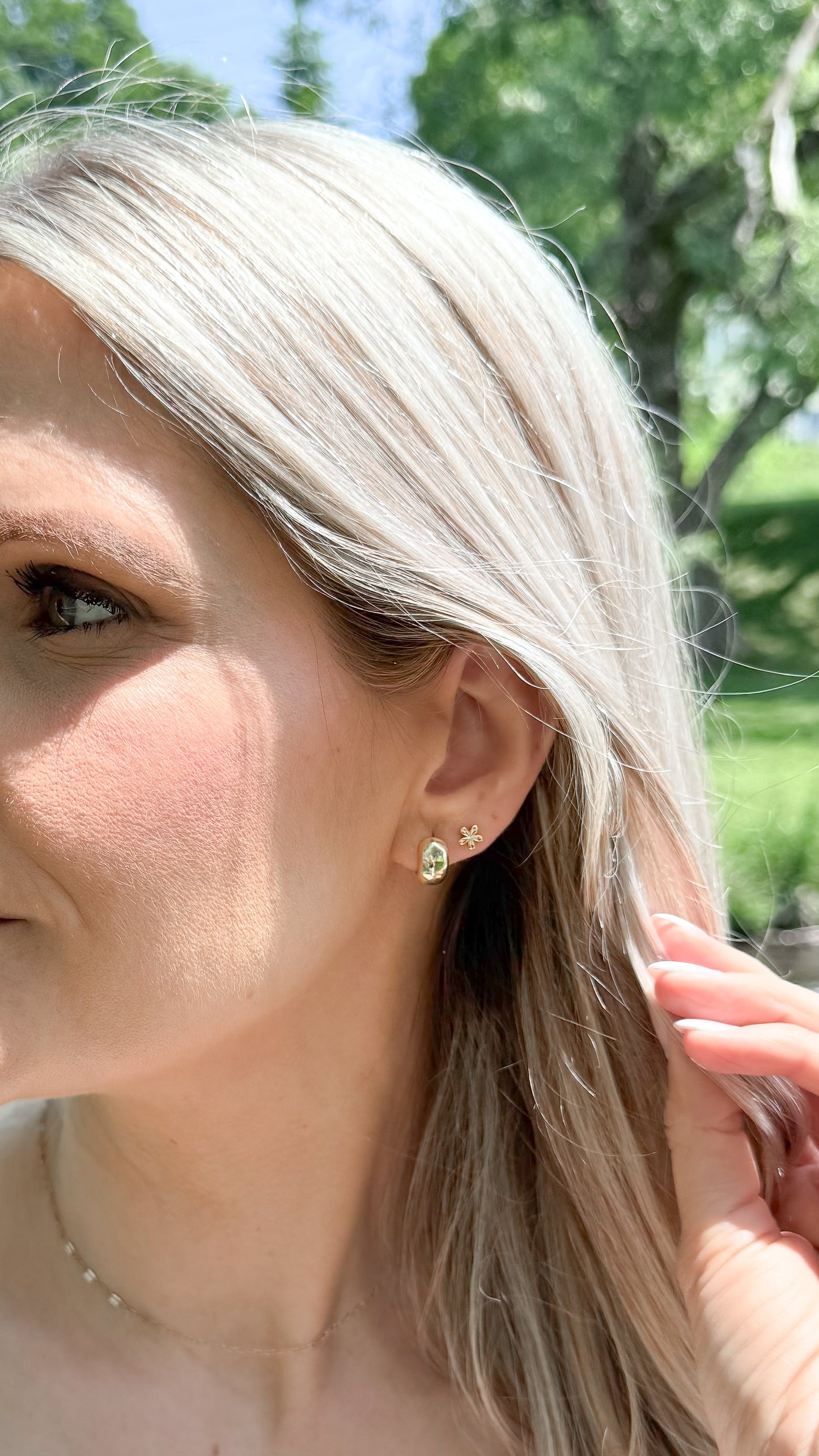 14k Gold Filled Floral Studs
