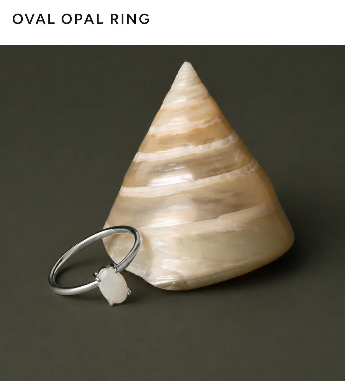 Atolea - Oval Opal Ring