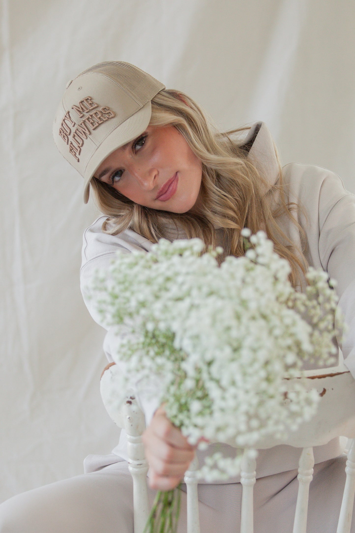Buy Me Flowers - Cropped Hoodie