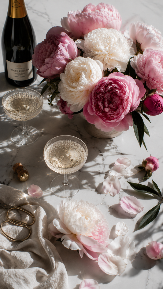 Peonies & Prosecco Floral Workshop with XO + The Peddler Bistro - Thursday, June 25th