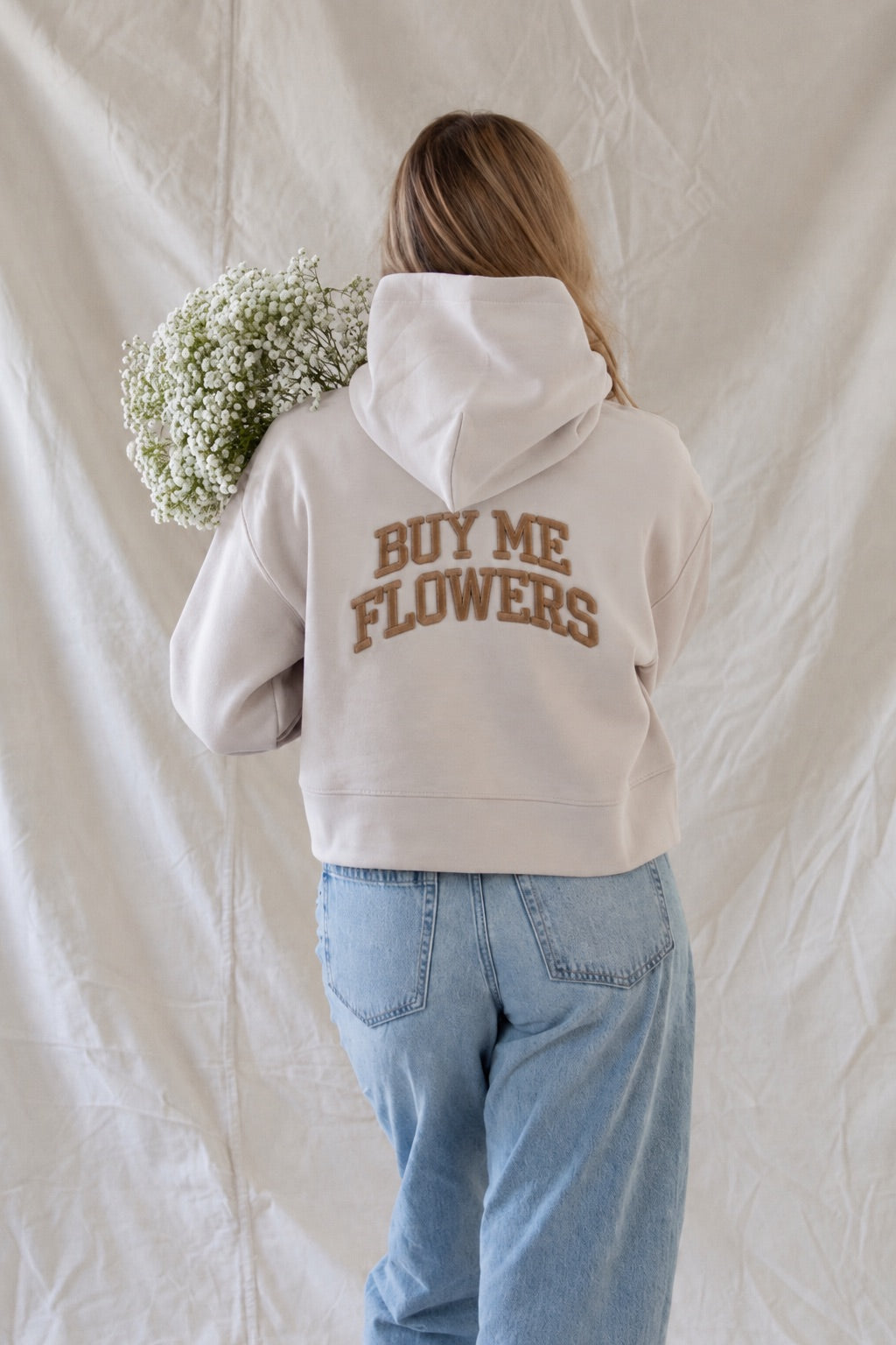 Buy Me Flowers - Cropped Hoodie